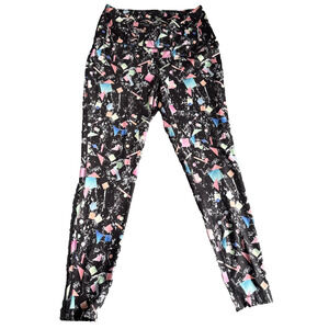 Zelos Womens Athletic Multicolored Capri Leggings Size Medium Workout Yoga Wear‎